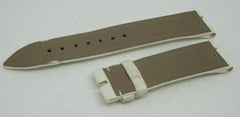 New Ulysse Nardin Strap Satin Leather 18mm OEM Genuine Beige Tan Fabric