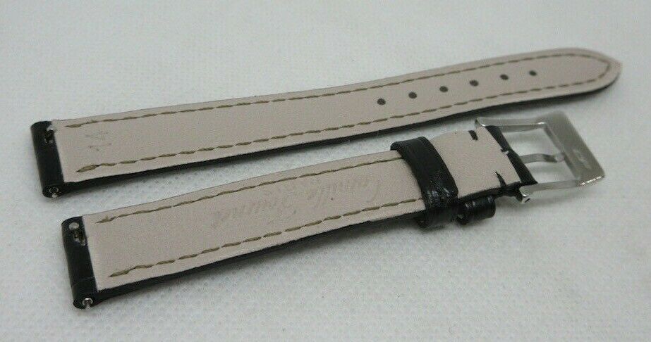 New Camille Fournet 14mm Black Alligator Strap Genuine Buckle Authentic Matte