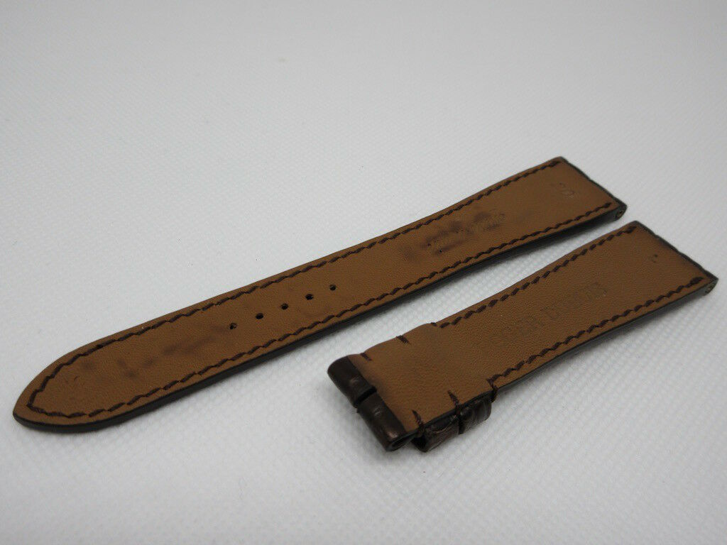 New Roger Dubuis 20mm Brown Alligator Strap XL Size