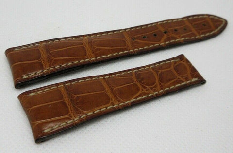 Blancpain 20mm Brown Alligator Strap OEM Genuine XS Short Size