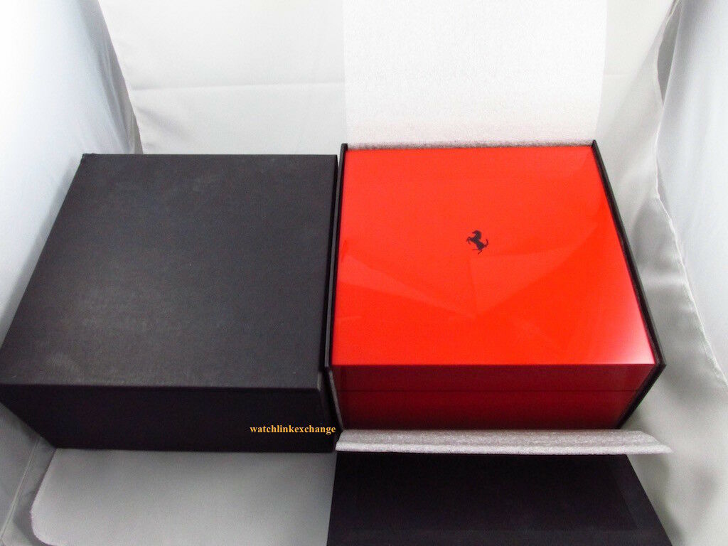 Panerai Ferrari Triple Watch Box Set Manual Red OEM Ferrari Chronograph