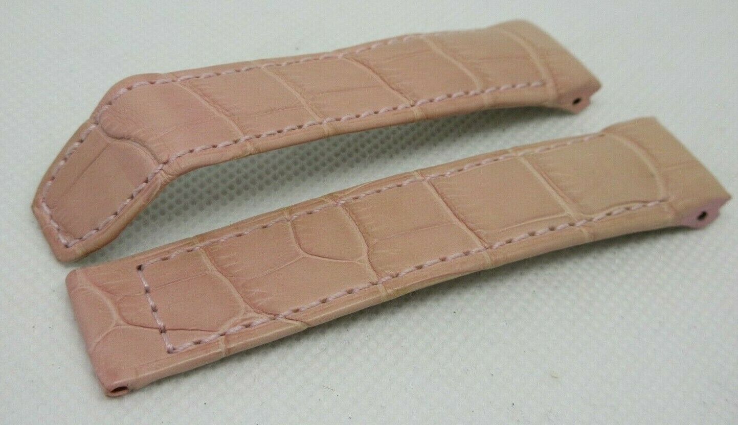 Baume Mercier 17mm Pink Alligator Strap OEM Genuine