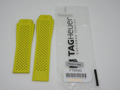 New Tag Heuer Connected Yellow Rubber Strap 22mm OEM for 46mm