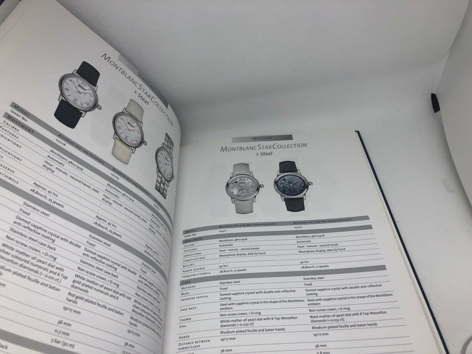 Montblanc Watch Manual Guide Dealer Hardcover Book 2012 2013