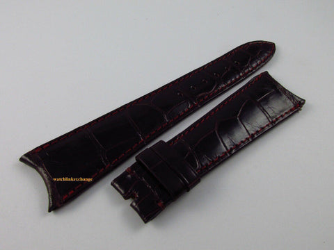 Audemars Piguet Huitieme 20mm Burgundy Alligator Strap OEM Maroon