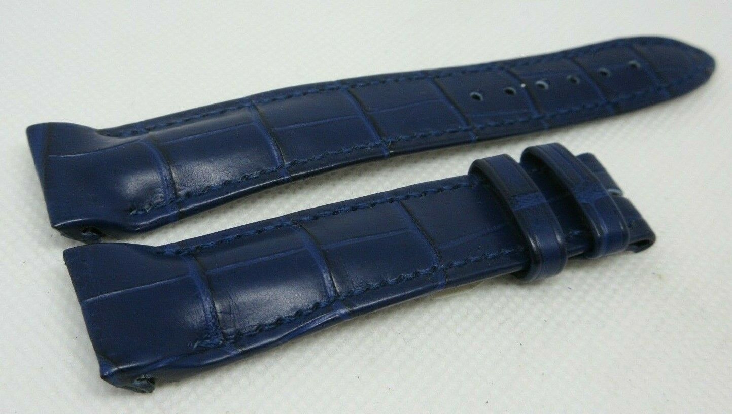 New Ulysse Nardin Blue Alligator Strap 19mm OEM Genuine