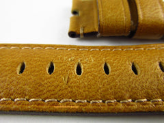 Panerai 24mm Gold Cashmere Calf Leather Strap OEM Tubes