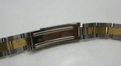 Stainless Steel 18k Gold Watch Bracelet Italian Aftermarket
