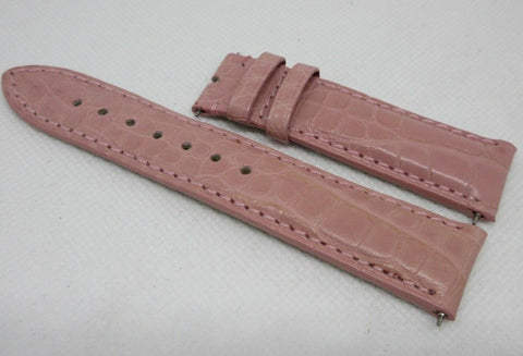 New Jacob & Co. 20mm Pink Alligator Strap OEM