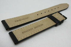 New Tag Heuer 18mm Black Leather Strap OEM