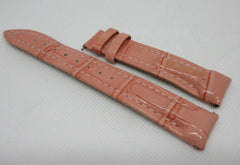 New Jacob & Co. 18mm Pink Alligator Strap Glossy OEM