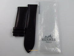 New Parmigiani 25.5mm Black Leather Strap Hermes OEM