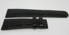 A. Lange & Sohne 19mm Black Glossy Alligator Strap OEM