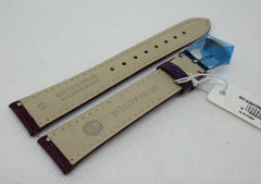 New Michele 16mm Snakeskin Leather Strap Blue Red OEM