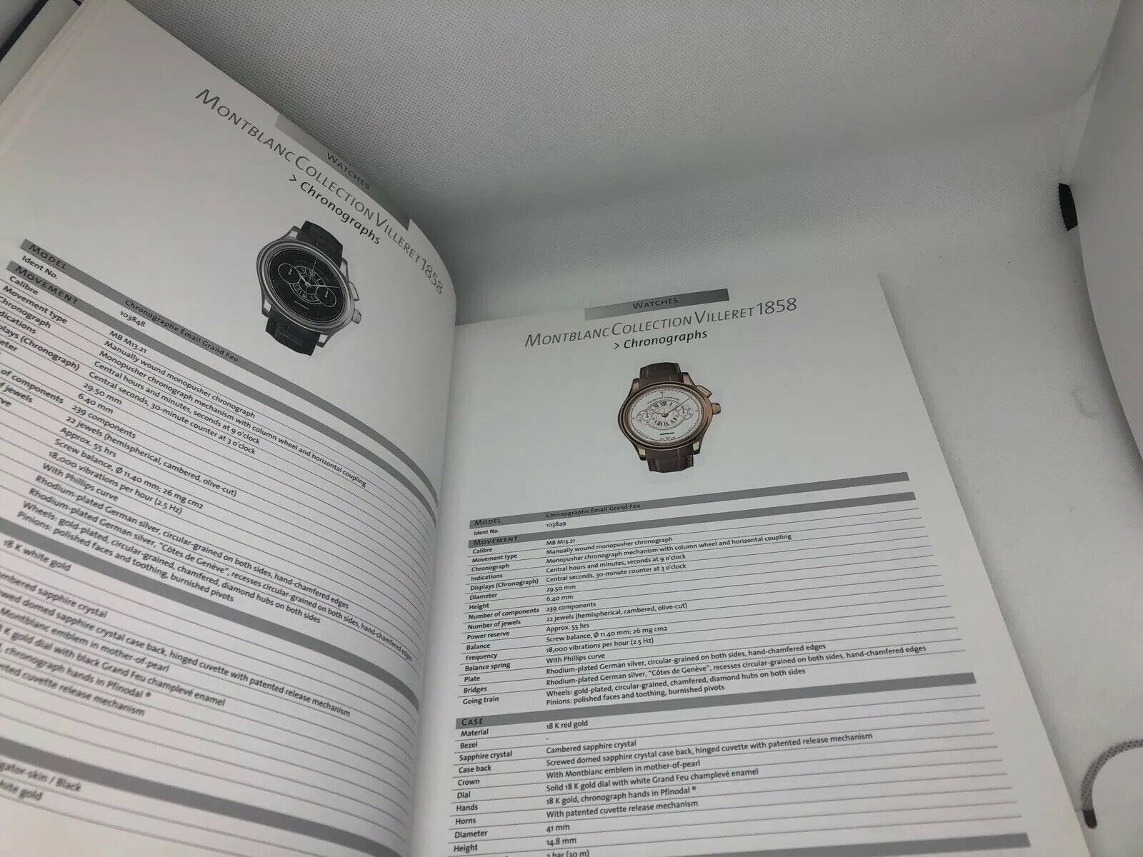 Montblanc Watch Manual Guide Dealer Hardcover Book 2012 2013
