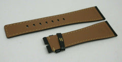 New Bell & Ross Black Leather Strap 24mm OEM Genuine BR S XL Size