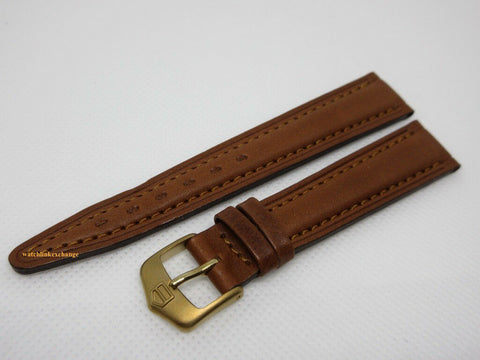 New Tag Heuer 16mm Brown Leather Strap Buckle