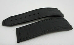 Hublot Big Bang Black Gummy Alligator Strap OEM Genuine for 44mm