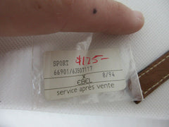 New Ebel 13mm Brown Sharkskin Leather Strap OEM Bag