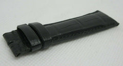 New IWC 21mm Black Alligator Strap OEM Genuine 1 Piece