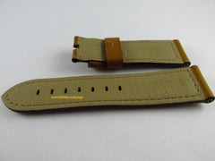 Panerai 24mm Gold Cashmere Calf Leather Strap OEM Tubes
