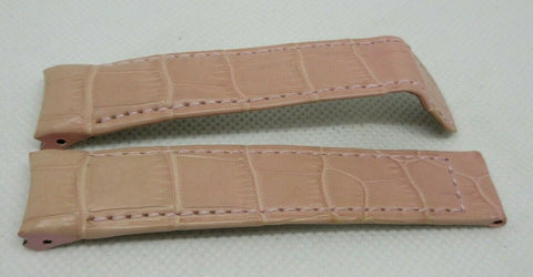 Baume Mercier 17mm Pink Alligator Strap OEM Genuine