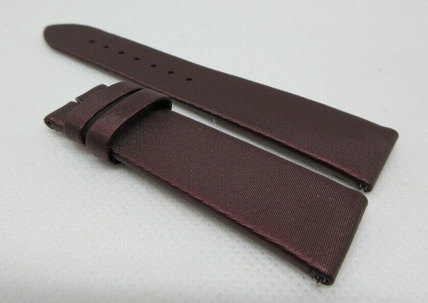 New Jaeger LeCoultre 17mm Purple Satin Leather Strap OEM Fabric Bag