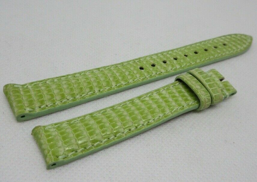 New Zenith 15mm Green Lizard Strap OEM Genuine