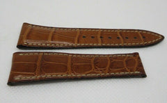 Blancpain 20mm Brown Alligator Strap OEM Genuine Short Size XS