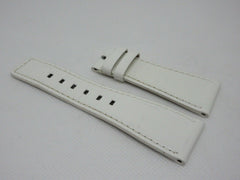Bell & Ross 24mm White Leather Strap Glossy OEM