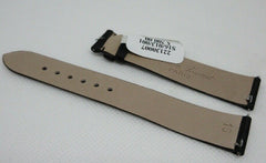 Camille Fournet 16mm Black Satin Leather Strap