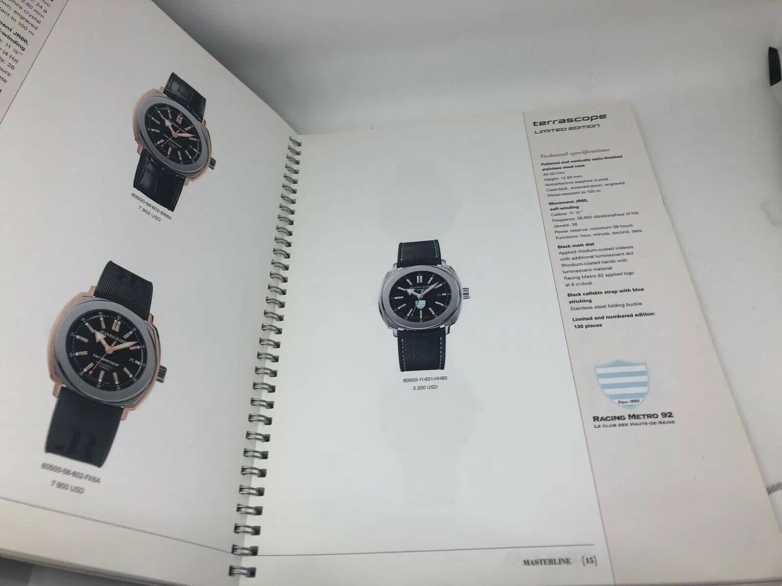 Jean Richard Watch Catalog Manual 2014
