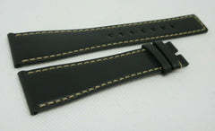 New Bell & Ross Black Leather Strap 24mm OEM Genuine BR S XL Size