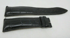 Franck Muller 22mm Black Alligator Strap OEM Genuine Grey Stitch