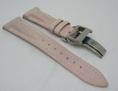 New Jacob & Co. 20mm Pink Poly Rubber Strap Deployant Buckle Stainless Steel