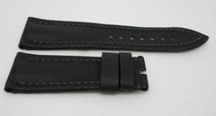 New Blancpain Black Sailcloth Leather Strap 23mm OEM Genuine