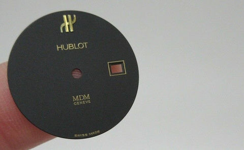 Hublot Black Dial 23mm Yellow Gold MDM