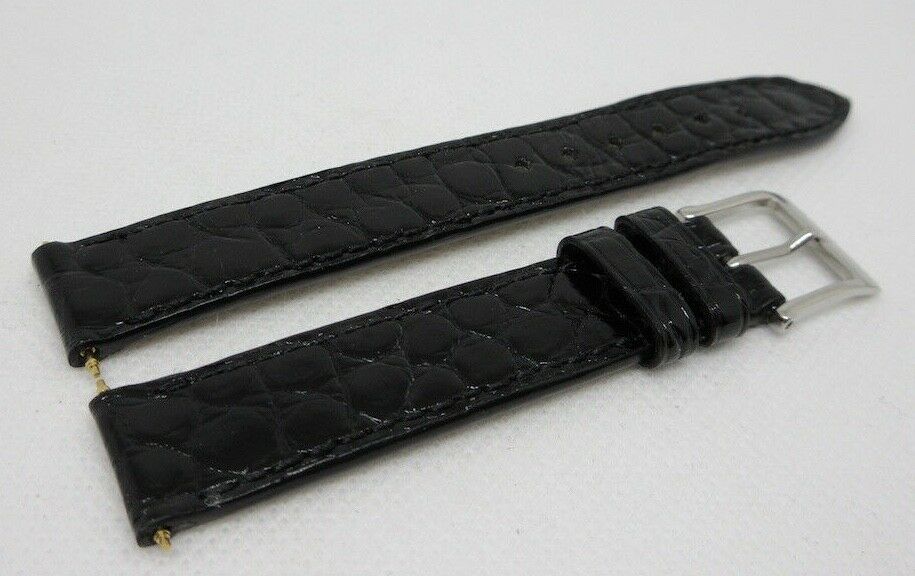 Chopard 15mm Black Alligator Strap OEM Glossy