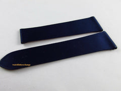 New Bedat & Co. 19mm Navy Blue Silk Leather Strap OEM Short Size