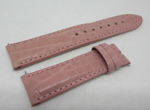 New Jacob & Co. 20mm Pink Alligator Strap OEM