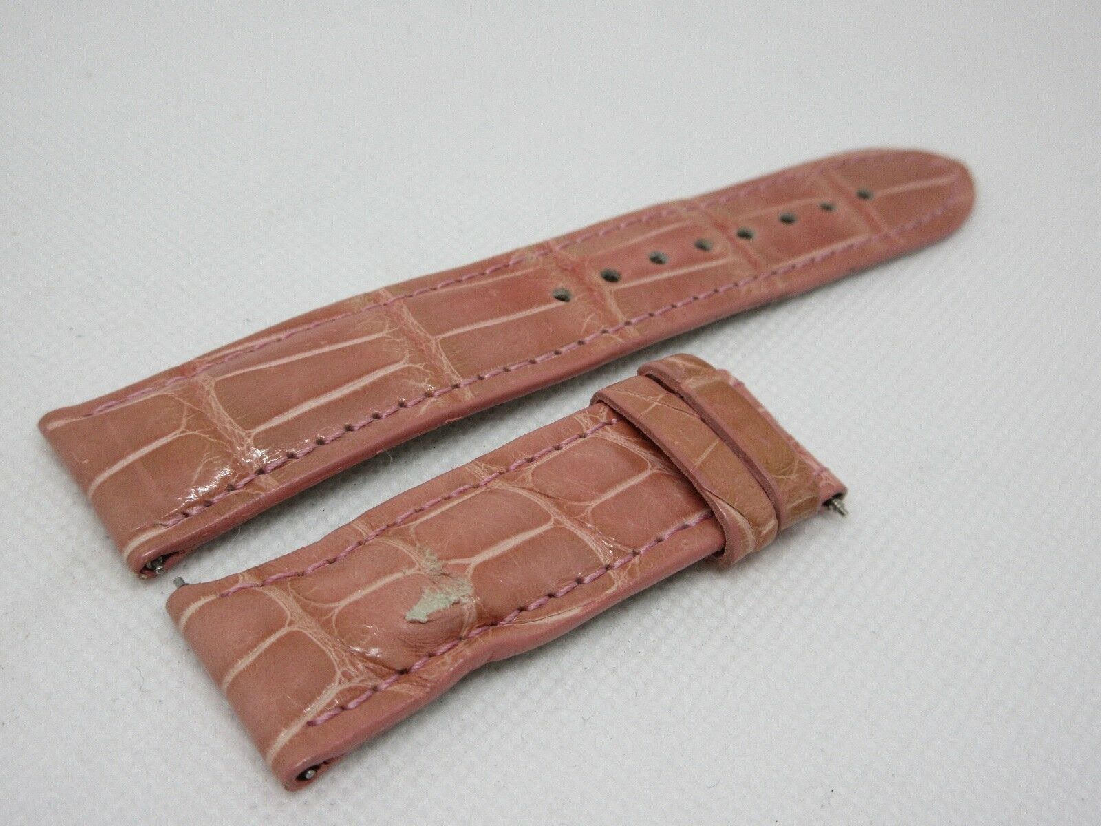 Jacob & Co. 20mm Pink Alligator Strap OEM Glossy