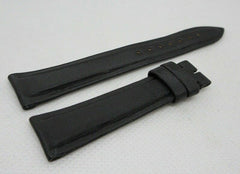New Piaget 16mm Black Leather Strap Fabric OEM Genuine