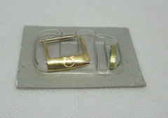 New Omega 14mm Yellow Gold Plated Stainless Steel Buckle OEM Genuine 9451-1401
