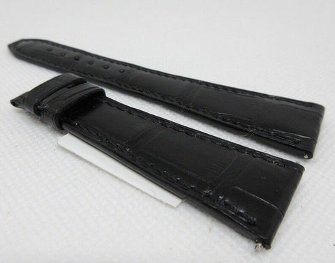 New Pierre Kunz 20mm Black Alligator Strap OEM