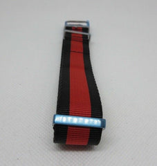 New Tag Heuer 20mm Black Red NATO Strap Stainless Steel Tang Buckle OEM