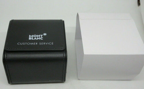 New Montblanc Watch Travel Case Black Leather OEM Genuine