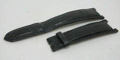 Franck Muller 20mm Black Alligator Strap Double Mystery OEM Genuine Blue Stitch
