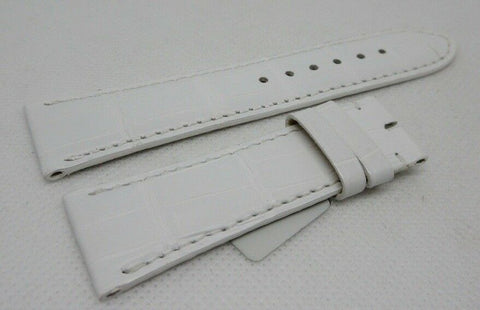 New Piaget 21mm White Alligator Strap OEM Genuine