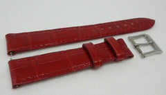 New Camille Fournet 16mm Red Alligator Strap Buckle Genuine Bag