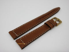 New Tag Heuer 14mm Brown Leather Strap Buckle
